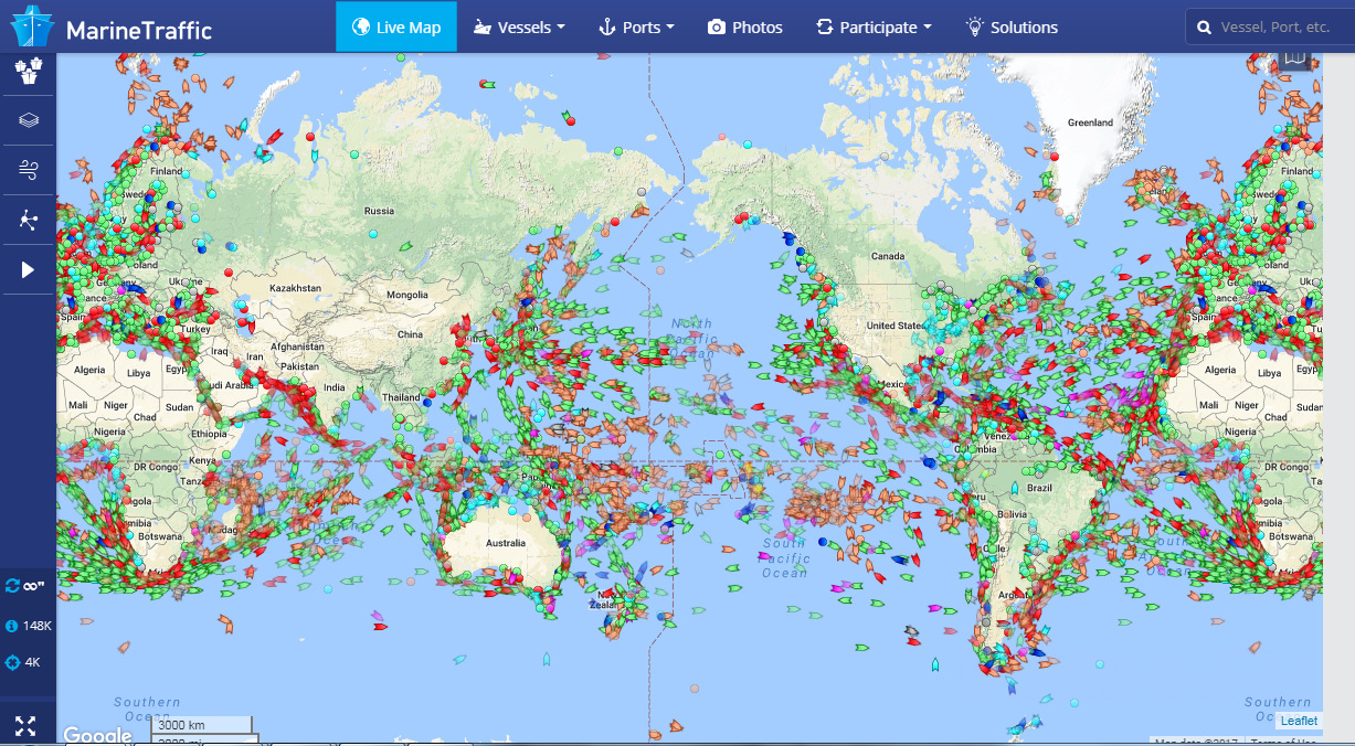 cruise finder on map